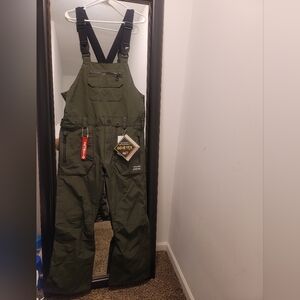 GORE-TEX Olive Men's Bib Overalls